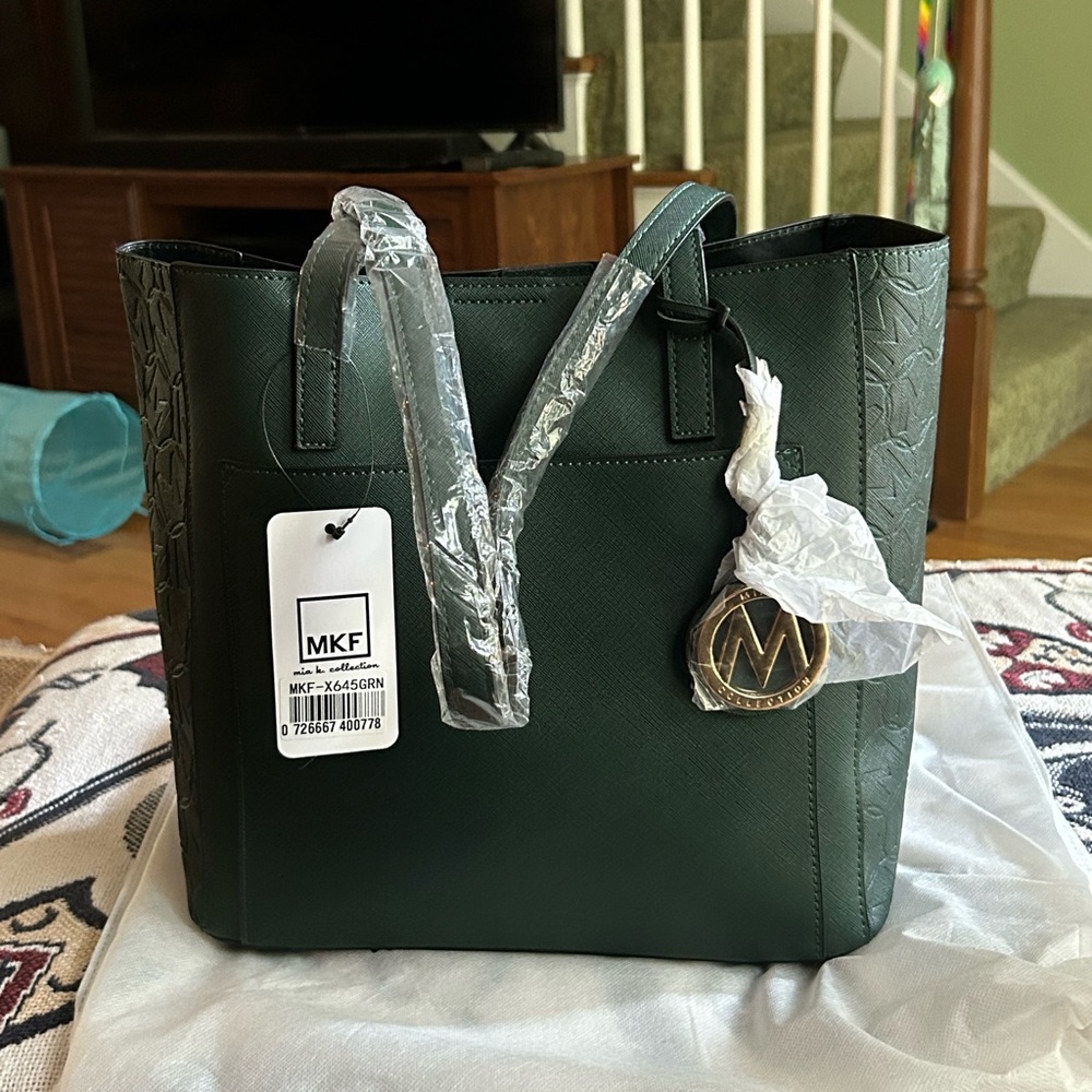 MKF Collection Forest Green Tote Bag
